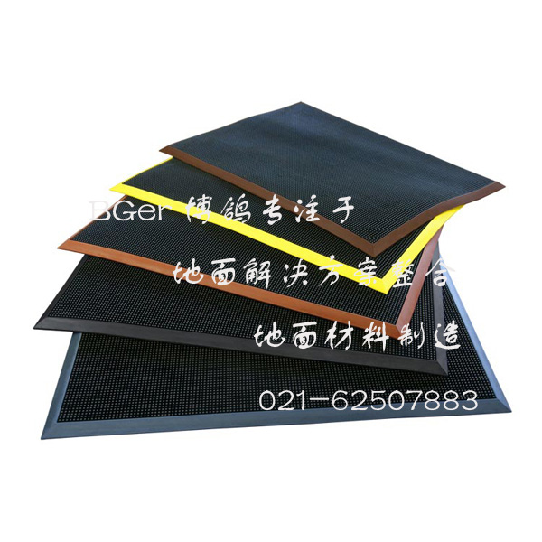 黑色、紅色、黃色、藍(lán)色、棕色五種顏色食品車間門(mén)口消毒墊