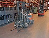 標(biāo)準(zhǔn)倉(cāng)庫(kù)走叉車(chē)+托盤(pán)車(chē)地面用什么材料