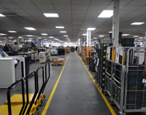 工廠車間走道、叉車道耐磨工業(yè)塑膠地板